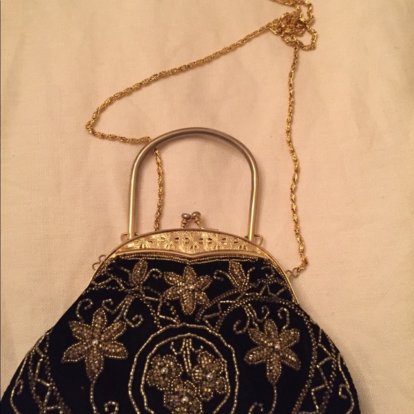 Black and gold embellished clutch. Unbranded - Picture 3 of 3